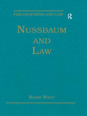 cover image of Nussbaum and Law